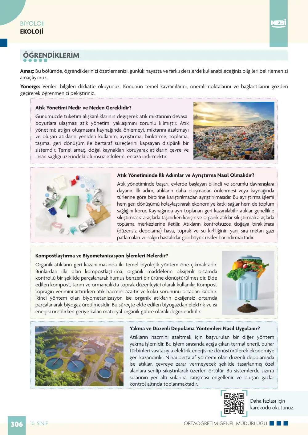 10. Sınıf Biyoloji Bireysel Öğrenme Etkinlikleri (2026-2027) sayfa 304