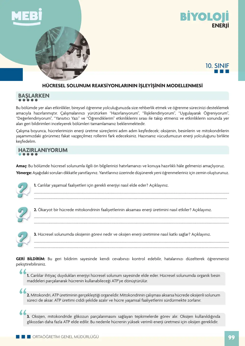 10. Sınıf Biyoloji Bireysel Öğrenme Etkinlikleri (2026-2027) sayfa 97