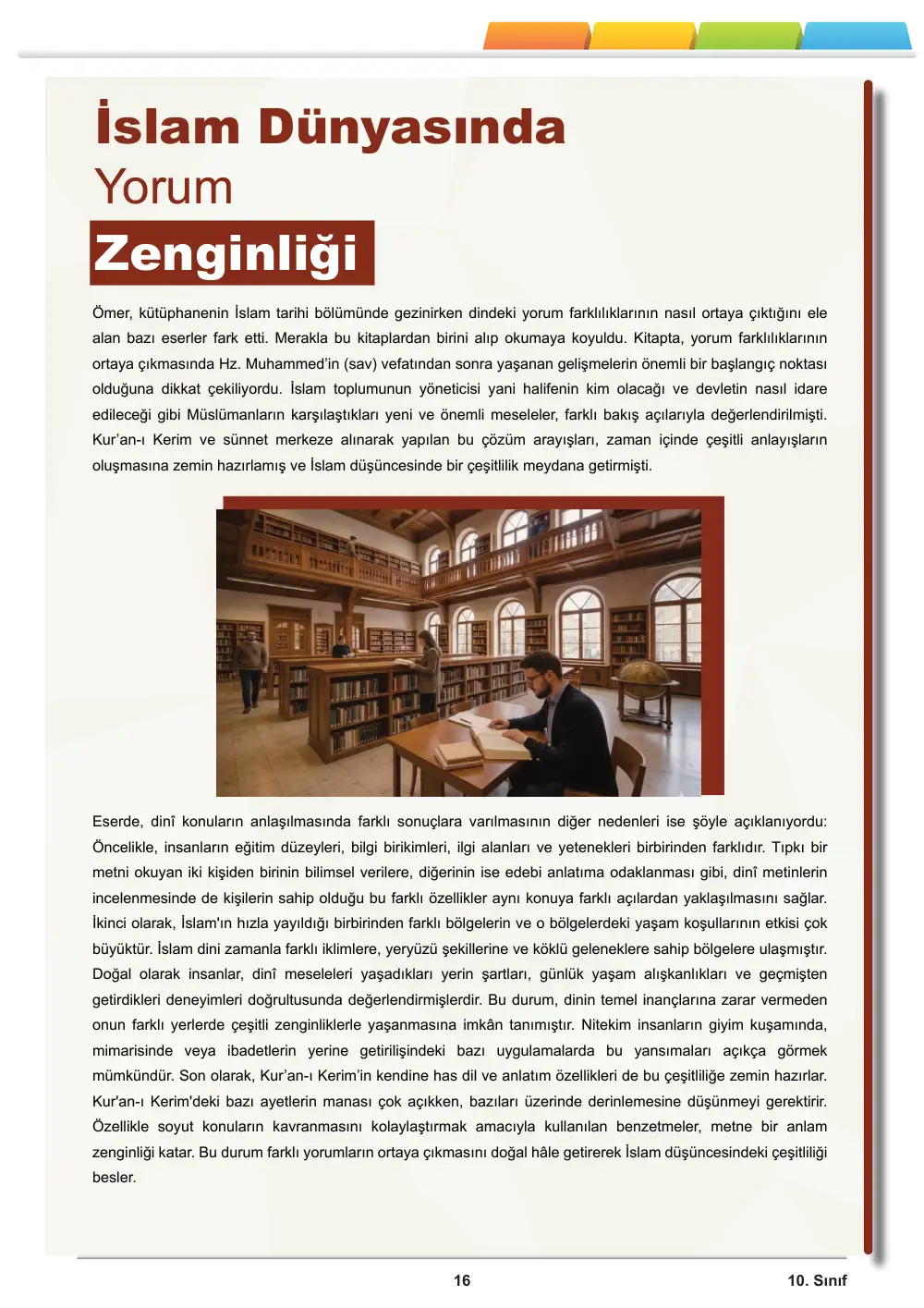10. Sınıf Din Kültürü ve Ahlak Bilgisi Öğrenme Etkinlikleri Seti 2 (2025-2026) cevap anahtarı sayfa 17