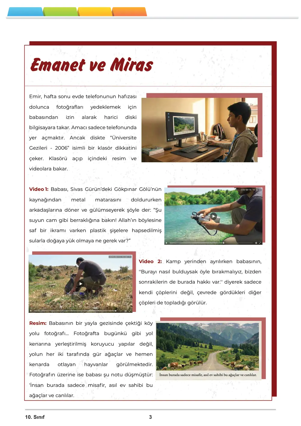 10. Sınıf Din Kültürü ve Ahlak Bilgisi Öğrenme Etkinlikleri Seti 2 (2025-2026) sayfa 4