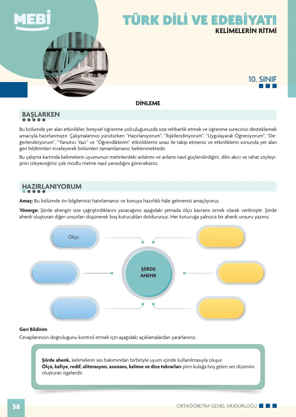 10. Sınıf Türk Dili ve Edebiyatı Bireysel Öğrenme Etkinlikleri (2026-2027) sayfa 56