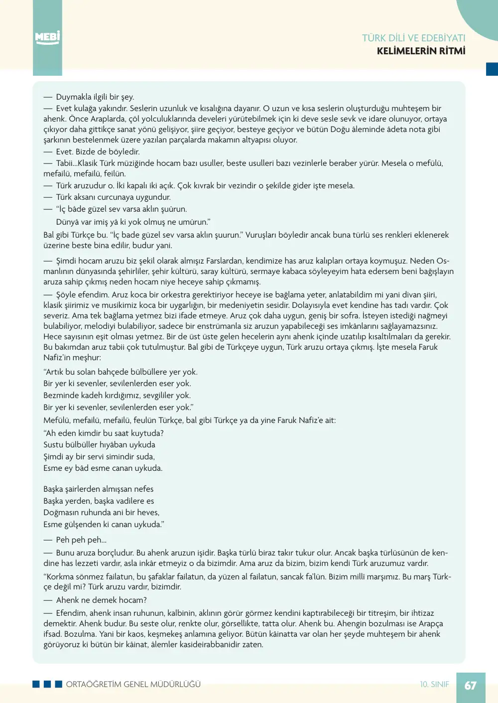 10. Sınıf Türk Dili ve Edebiyatı Bireysel Öğrenme Etkinlikleri (2026-2027) sayfa 65