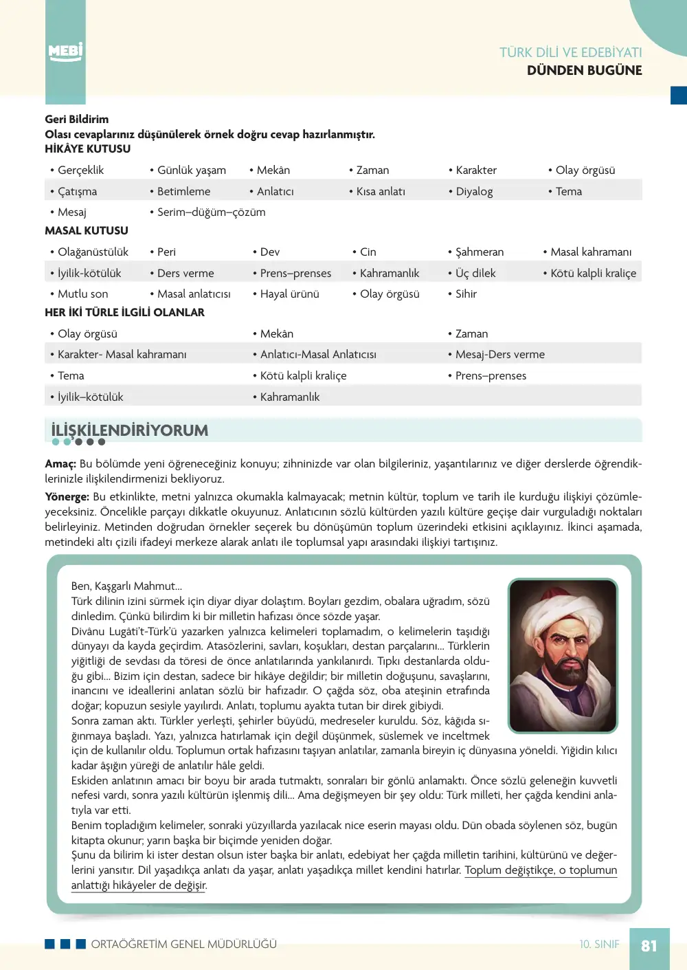 10. Sınıf Türk Dili ve Edebiyatı Bireysel Öğrenme Etkinlikleri (2026-2027) sayfa 79