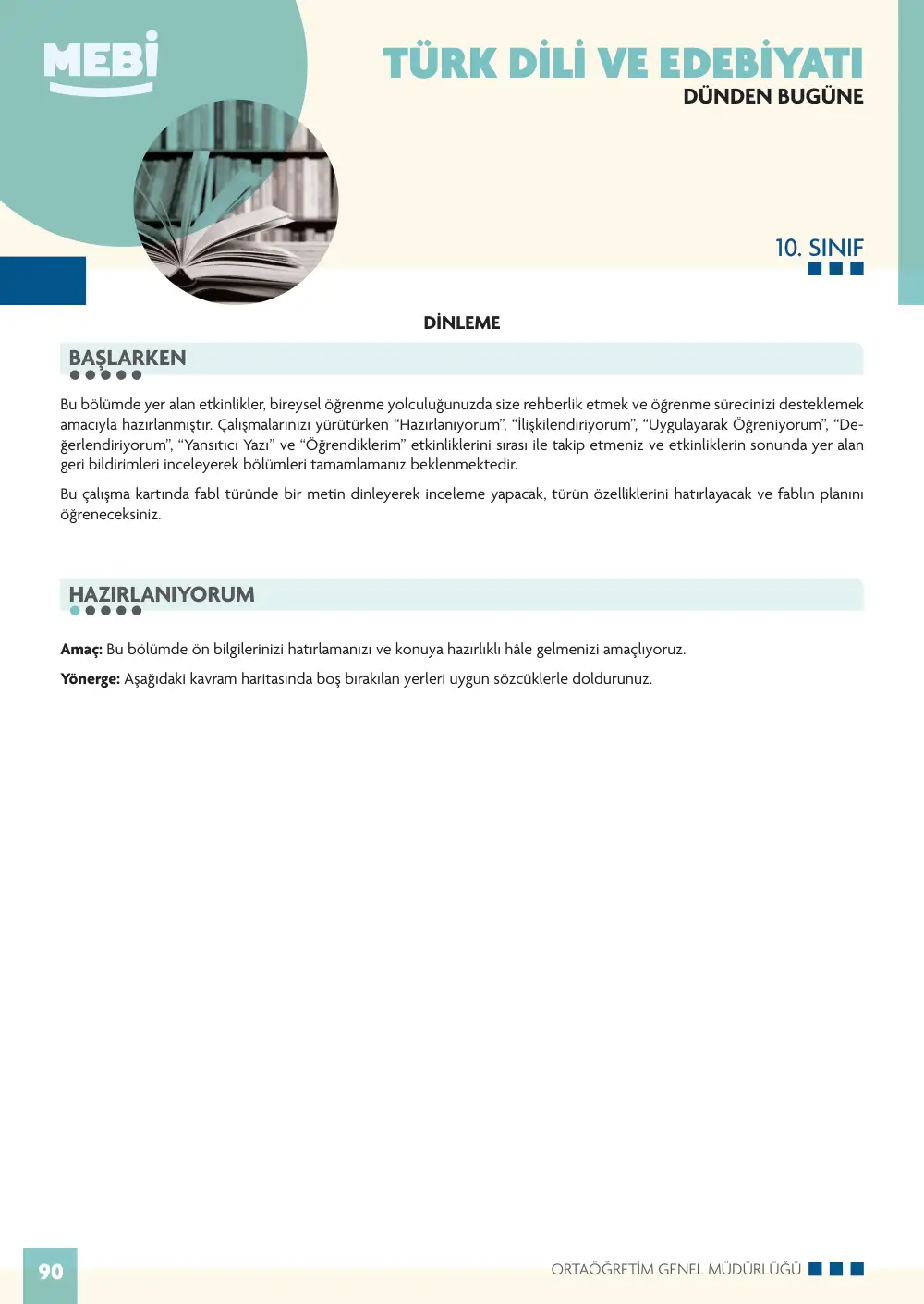 10. Sınıf Türk Dili ve Edebiyatı Bireysel Öğrenme Etkinlikleri (2026-2027) sayfa 88
