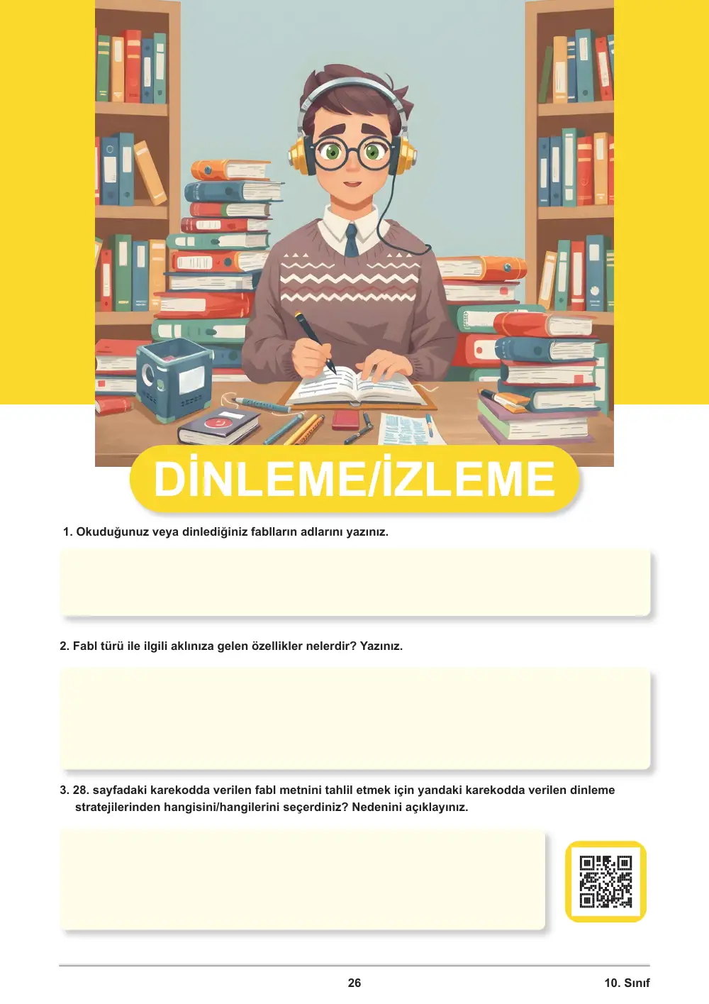 10. Sınıf Türk Dili ve Edebiyatı Öğrenme Etkinlikleri Seti 1 (2025-2026) sayfa 27