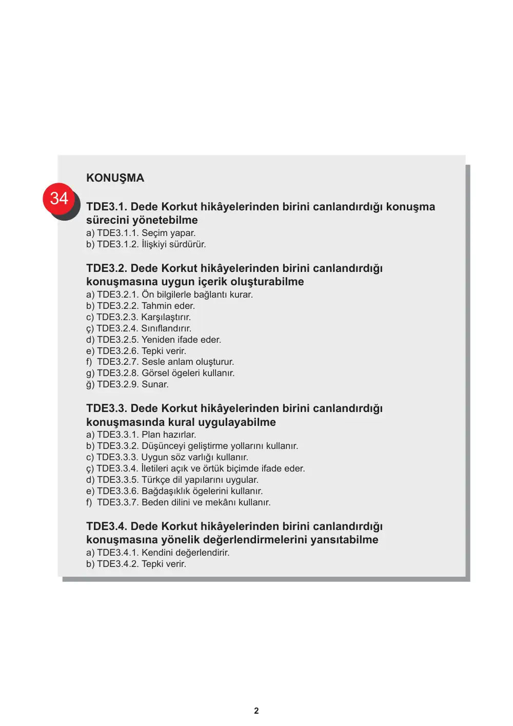 10. Sınıf Türk Dili ve Edebiyatı Öğrenme Etkinlikleri Seti 2 (2025-2026) sayfa 3