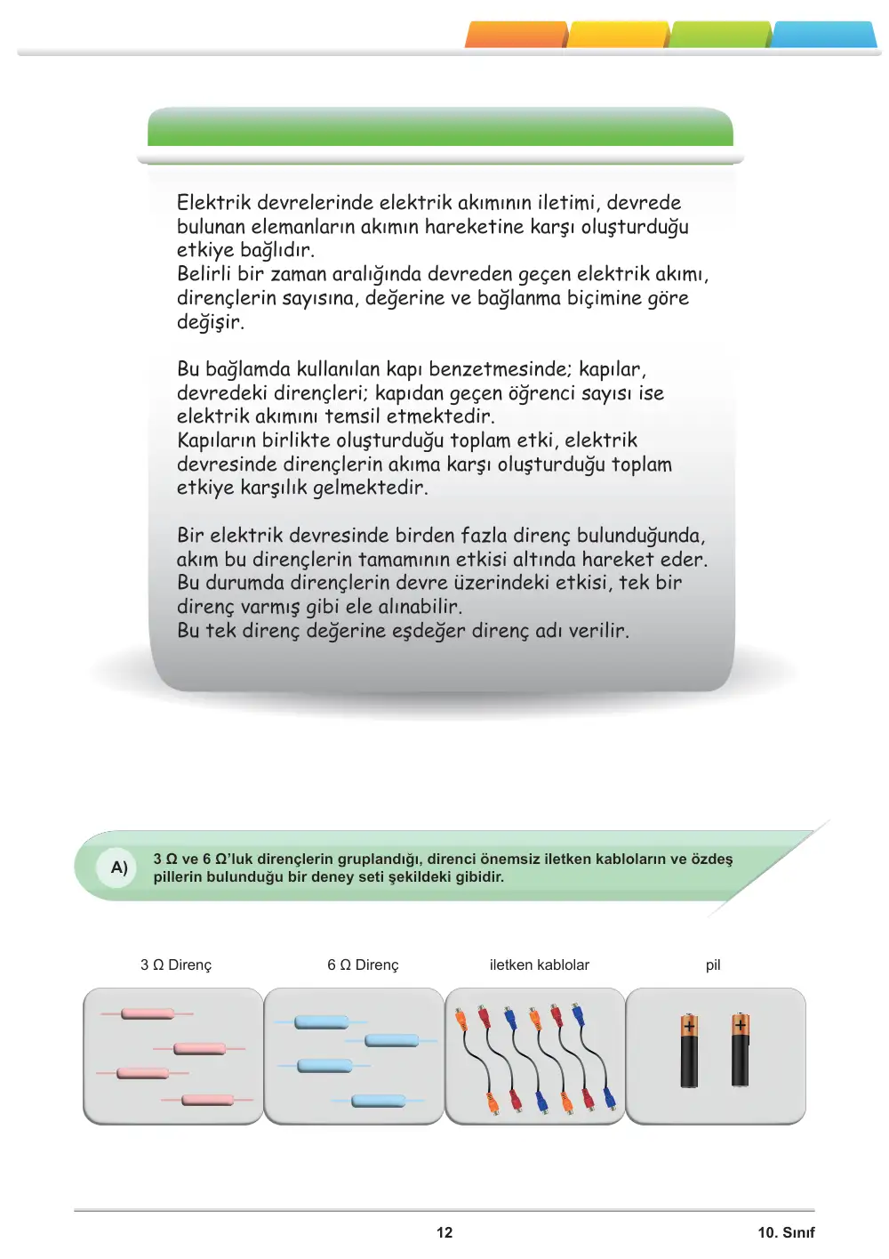 10. Sınıf Fizik Öğrenme Etkinlikleri Seti 1 (2025-2026) cevap anahtarı sayfa 13