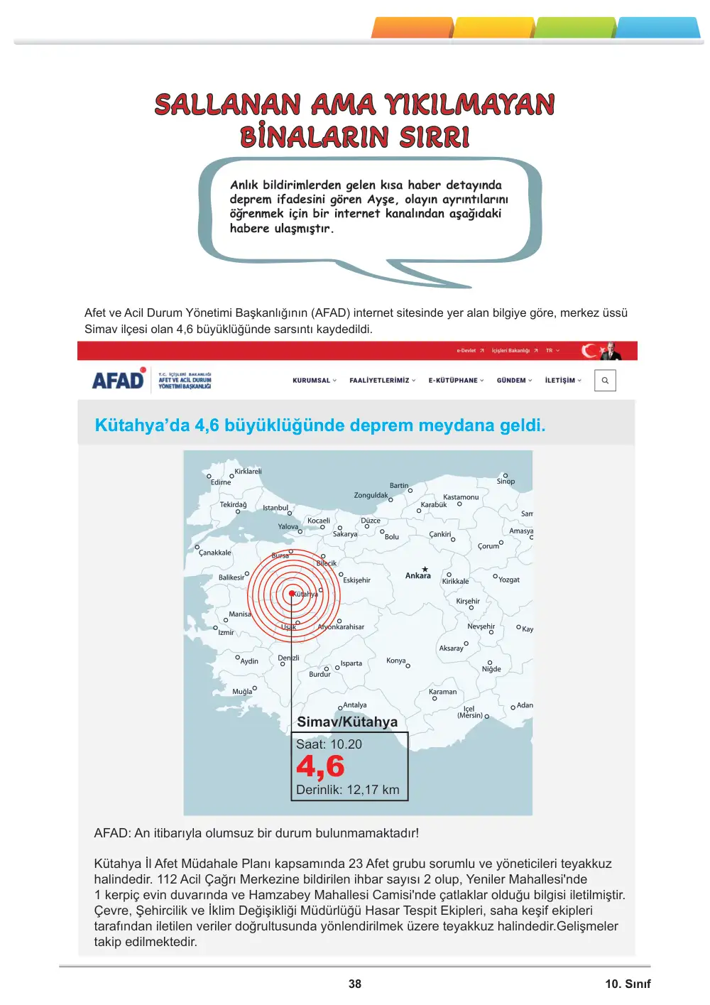 10. Sınıf Fizik Öğrenme Etkinlikleri Seti 2 (2025-2026) cevap anahtarı sayfa 39