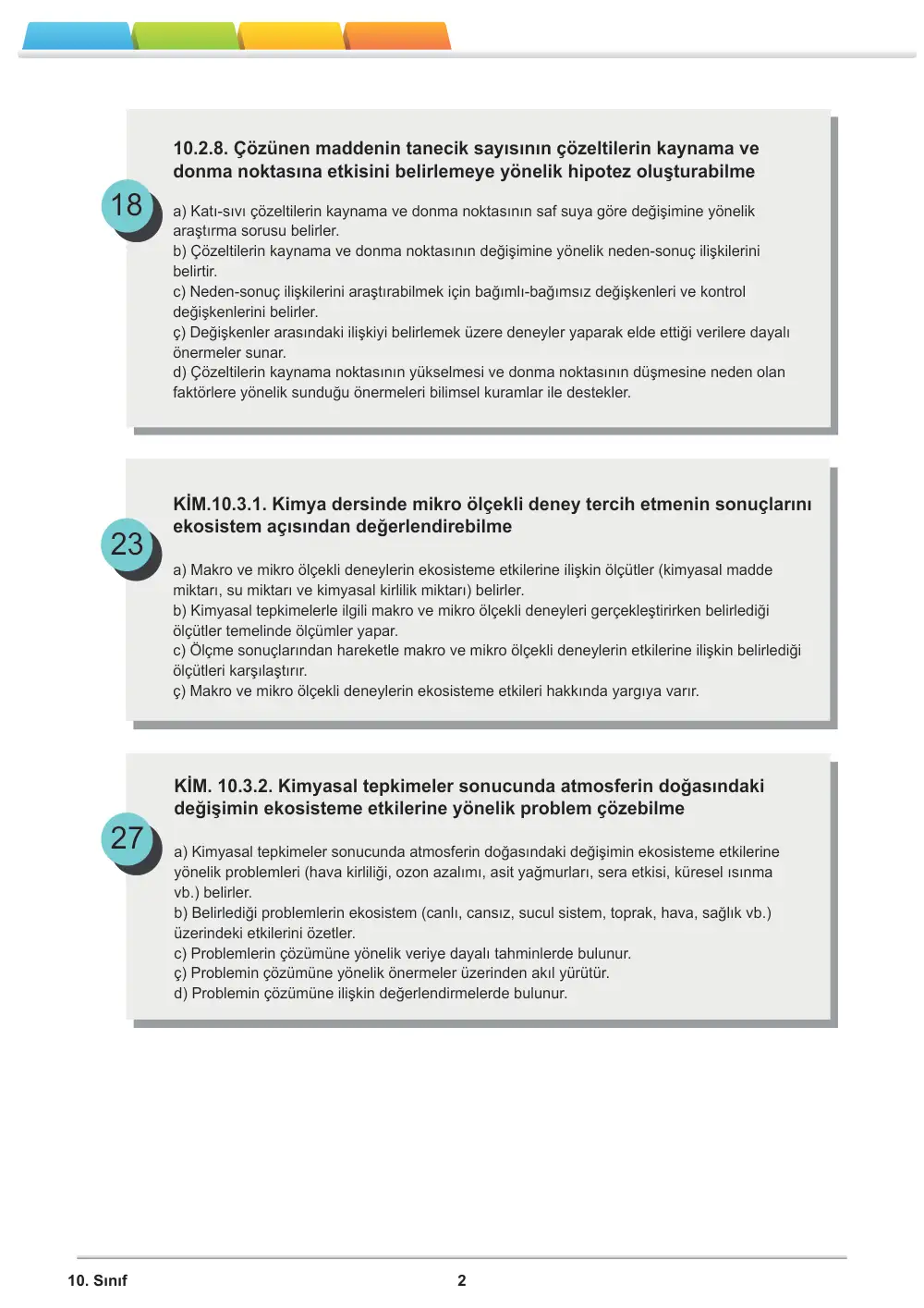 10. Sınıf Kimya Öğrenme Etkinlikleri Seti 2 (2025-2026) sayfa 3