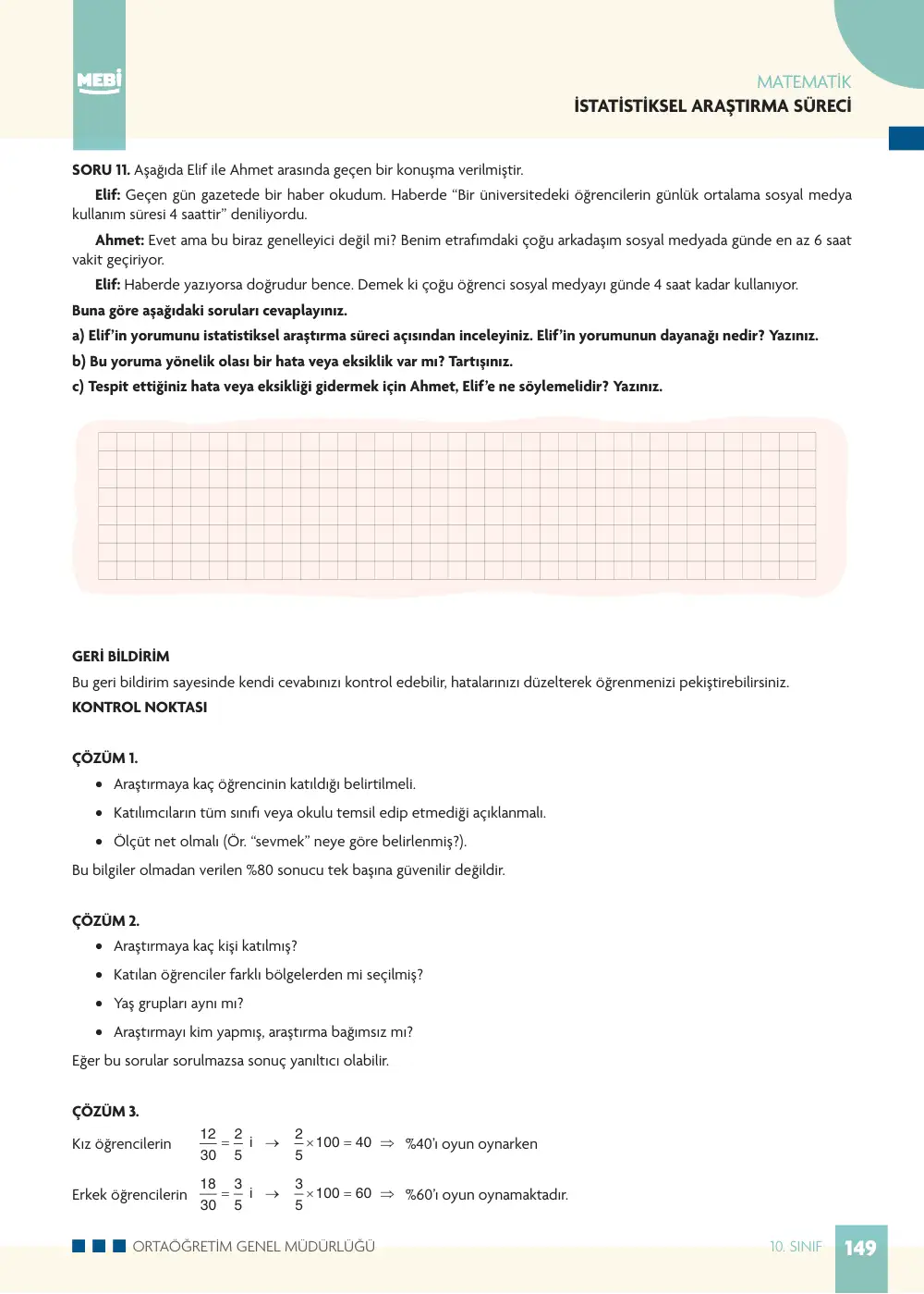 10. Sınıf Matematik Bireysel Öğrenme Etkinlikleri (2026-2027) sayfa 147