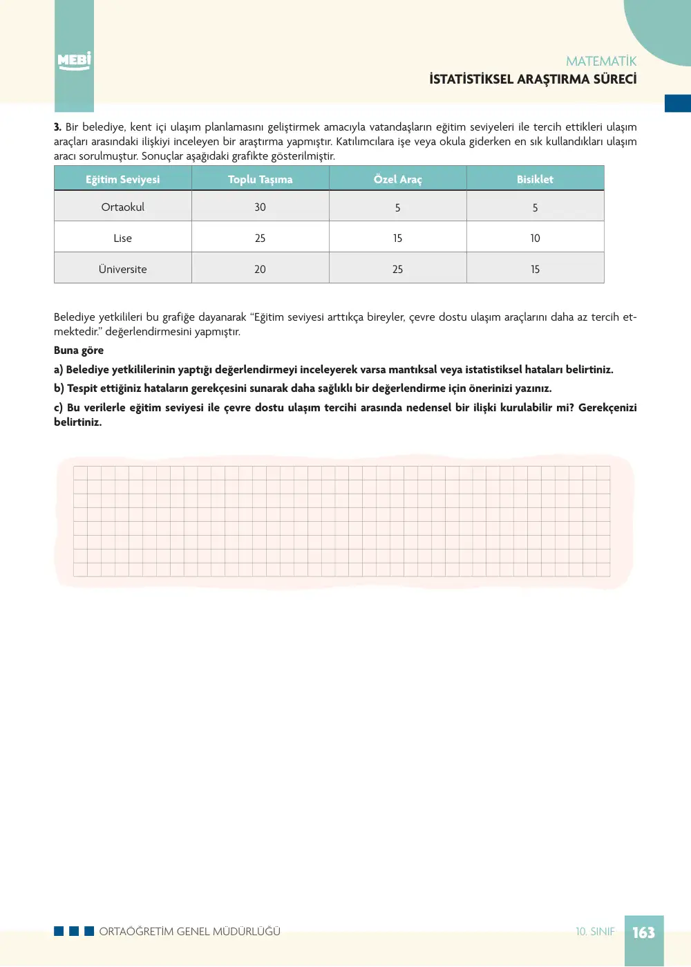 10. Sınıf Matematik Bireysel Öğrenme Etkinlikleri (2026-2027) sayfa 161