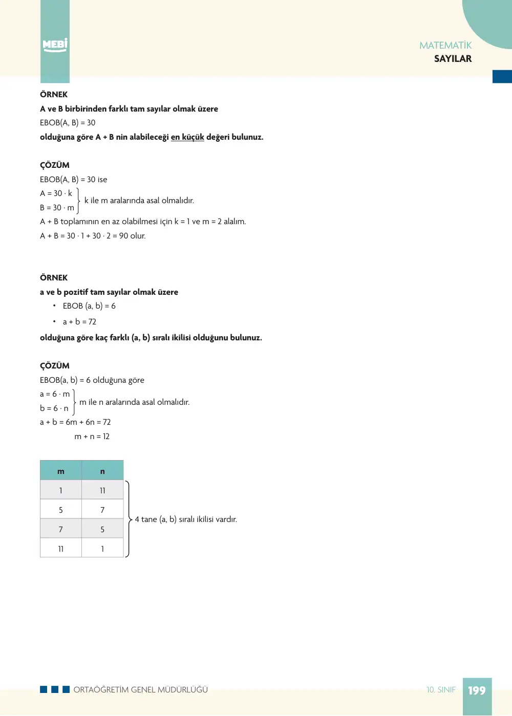 10. Sınıf Matematik Bireysel Öğrenme Etkinlikleri (2026-2027) sayfa 197