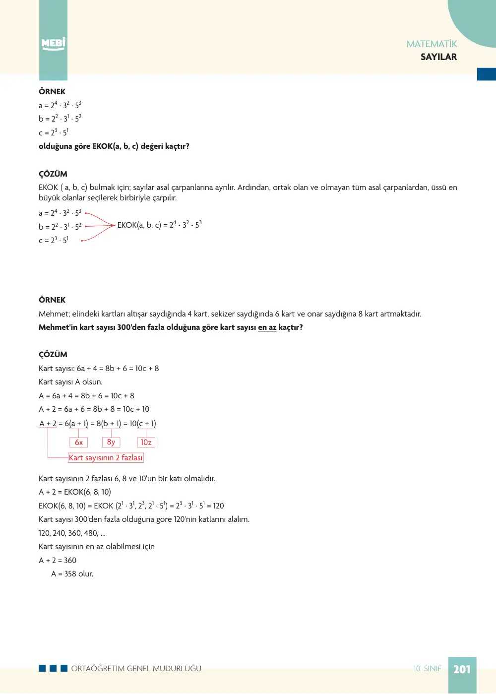 10. Sınıf Matematik Bireysel Öğrenme Etkinlikleri (2026-2027) sayfa 199