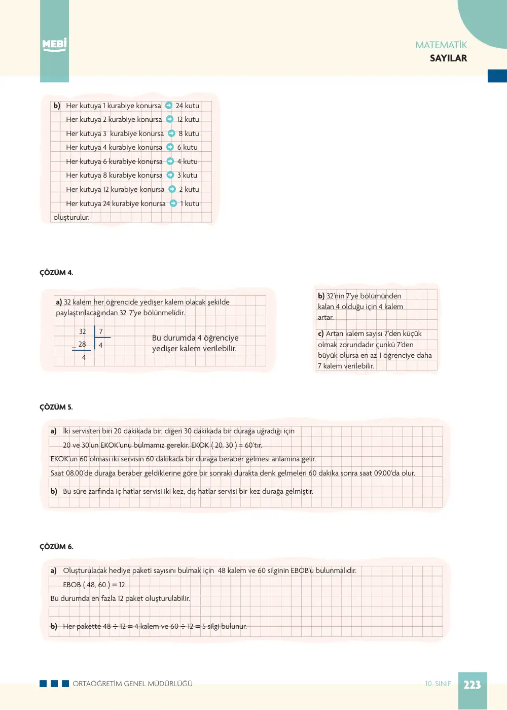 10. Sınıf Matematik Bireysel Öğrenme Etkinlikleri (2026-2027) sayfa 221