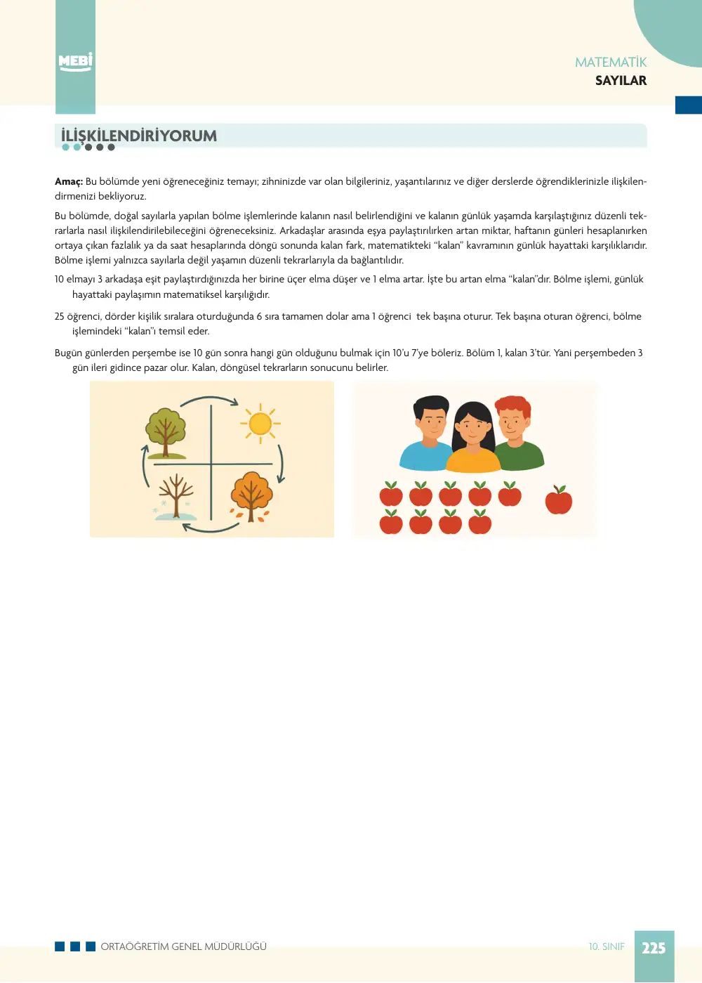 10. Sınıf Matematik Bireysel Öğrenme Etkinlikleri (2026-2027) sayfa 223