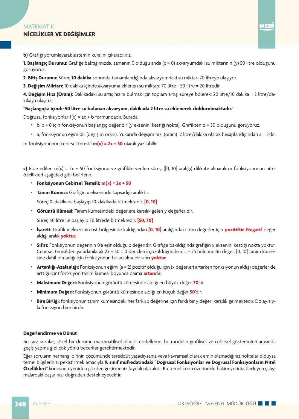 10. Sınıf Matematik Bireysel Öğrenme Etkinlikleri (2026-2027) sayfa 246