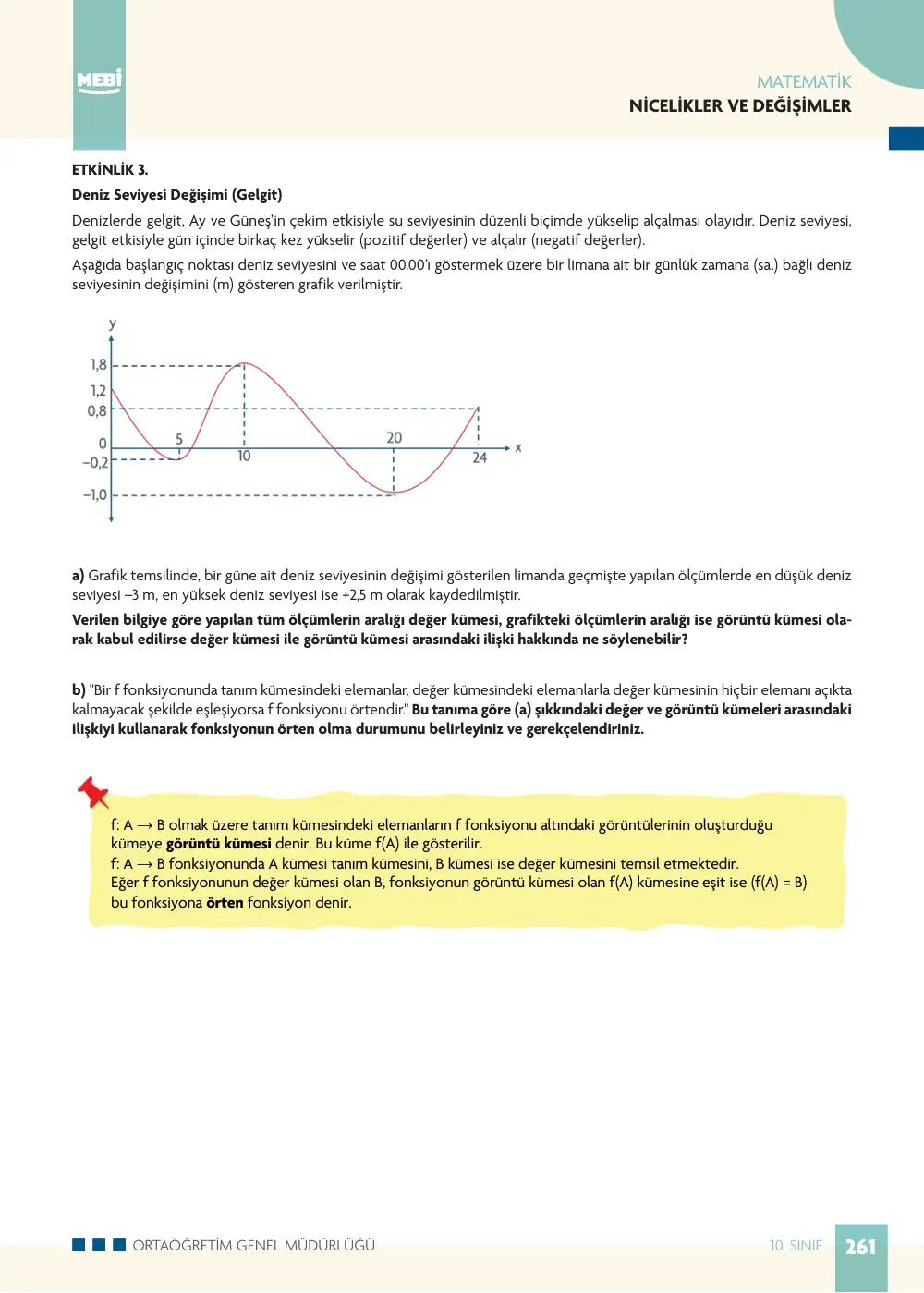 10. Sınıf Matematik Bireysel Öğrenme Etkinlikleri (2026-2027) sayfa 259