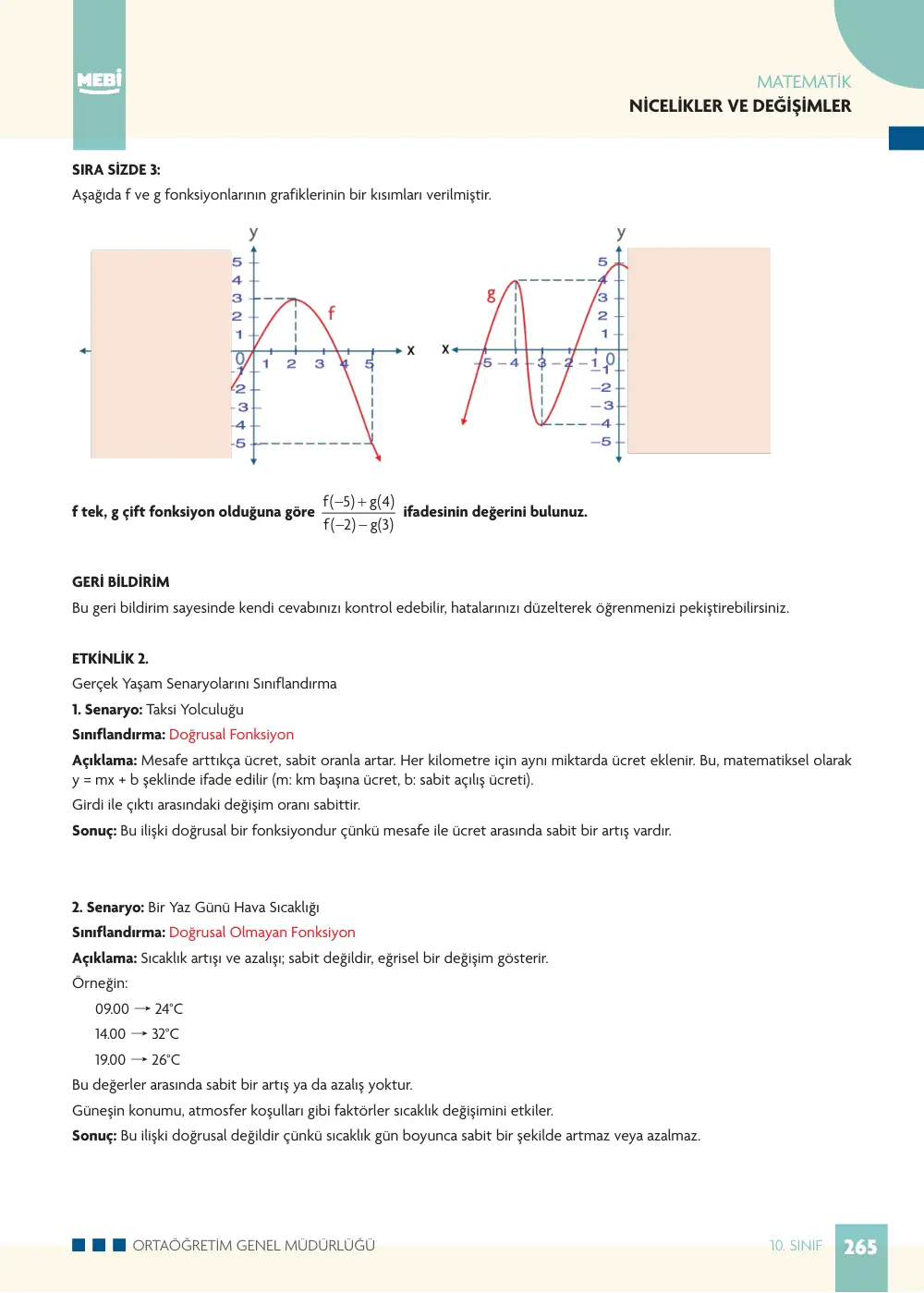 10. Sınıf Matematik Bireysel Öğrenme Etkinlikleri (2026-2027) sayfa 263