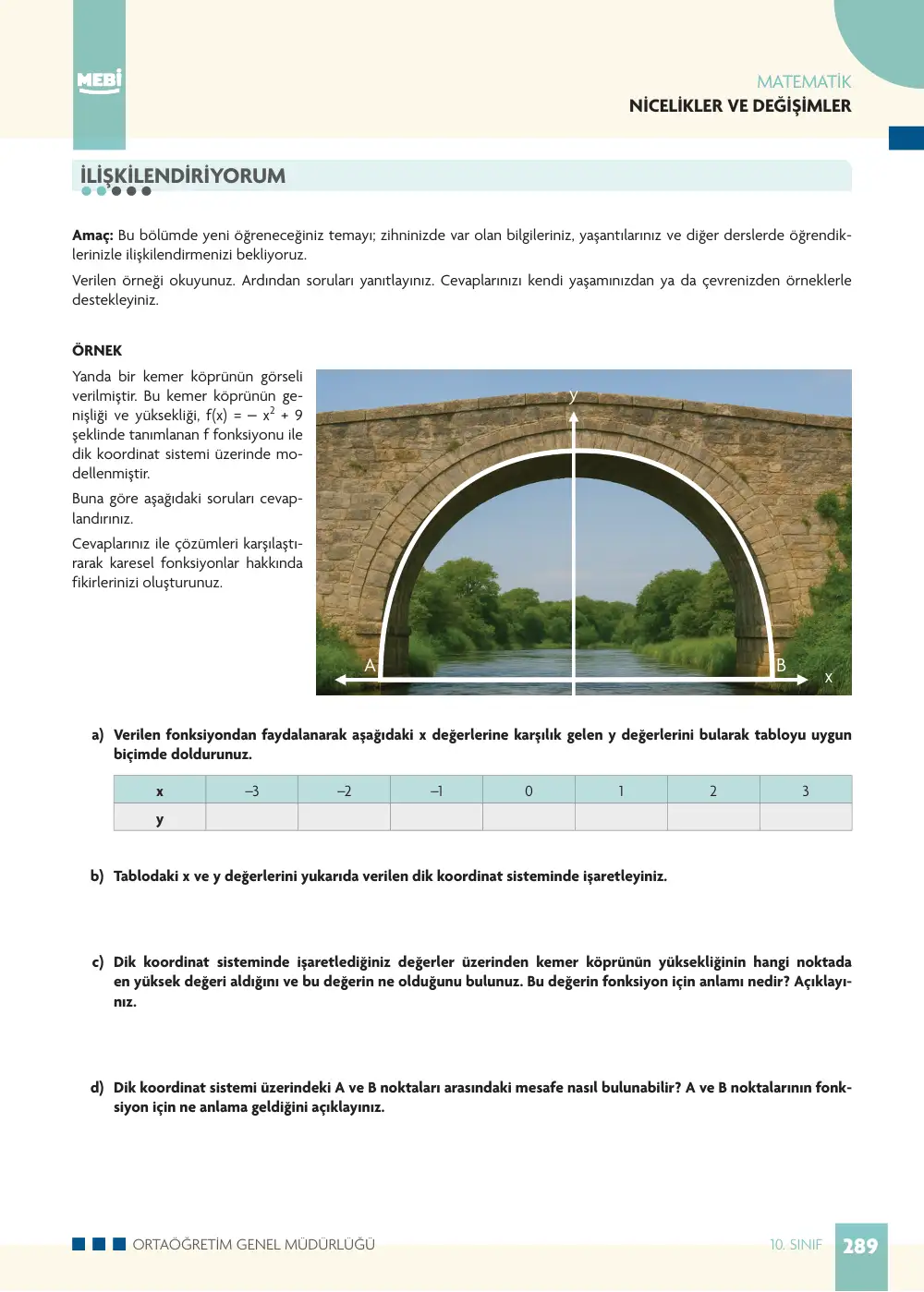 10. Sınıf Matematik Bireysel Öğrenme Etkinlikleri (2026-2027) sayfa 287