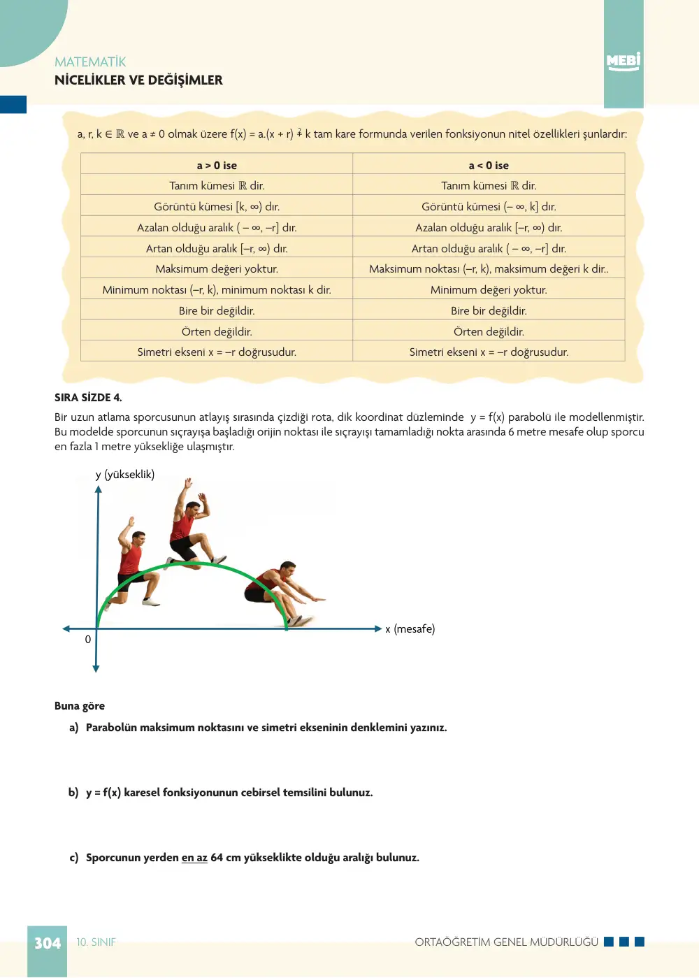 10. Sınıf Matematik Bireysel Öğrenme Etkinlikleri (2026-2027) sayfa 302