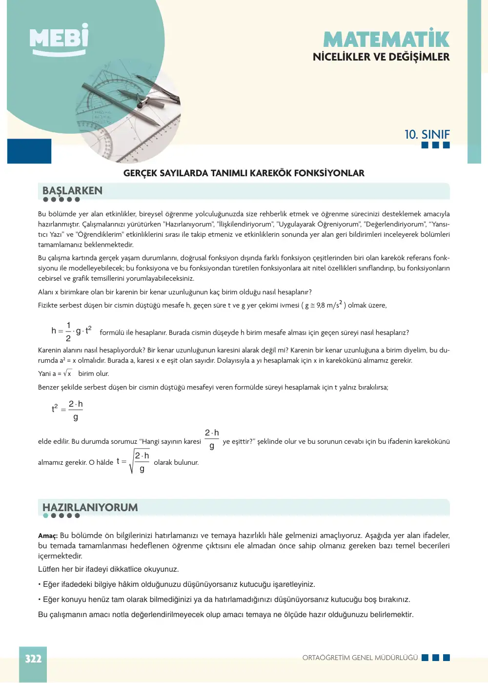 10. Sınıf Matematik Bireysel Öğrenme Etkinlikleri (2026-2027) sayfa 320