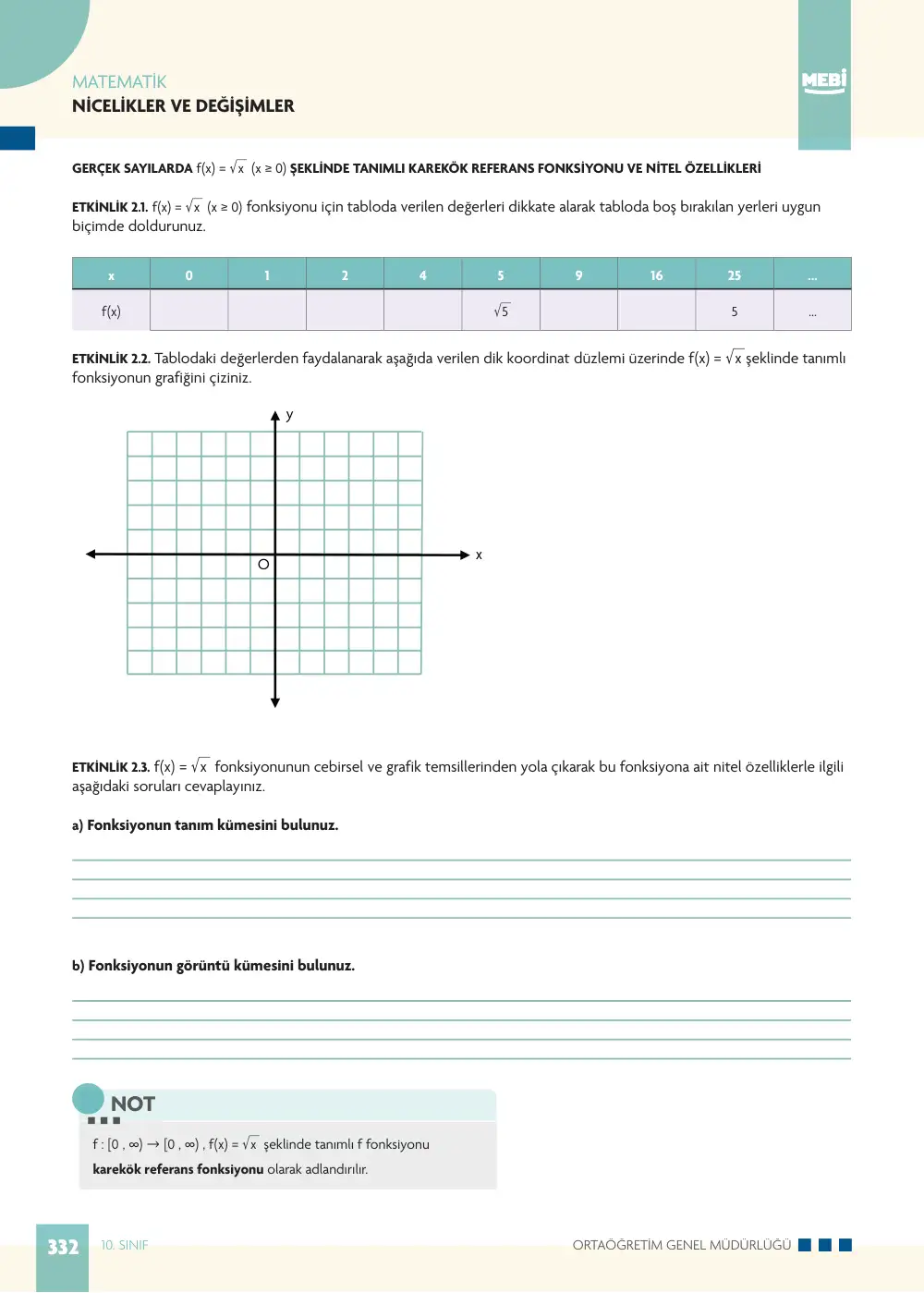 10. Sınıf Matematik Bireysel Öğrenme Etkinlikleri (2026-2027) sayfa 330