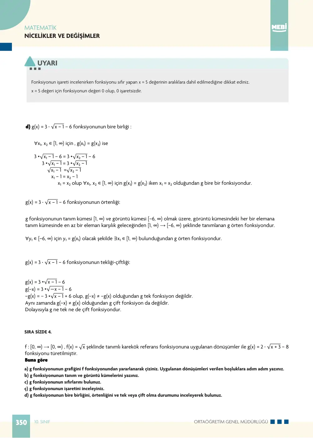 10. Sınıf Matematik Bireysel Öğrenme Etkinlikleri (2026-2027) sayfa 348