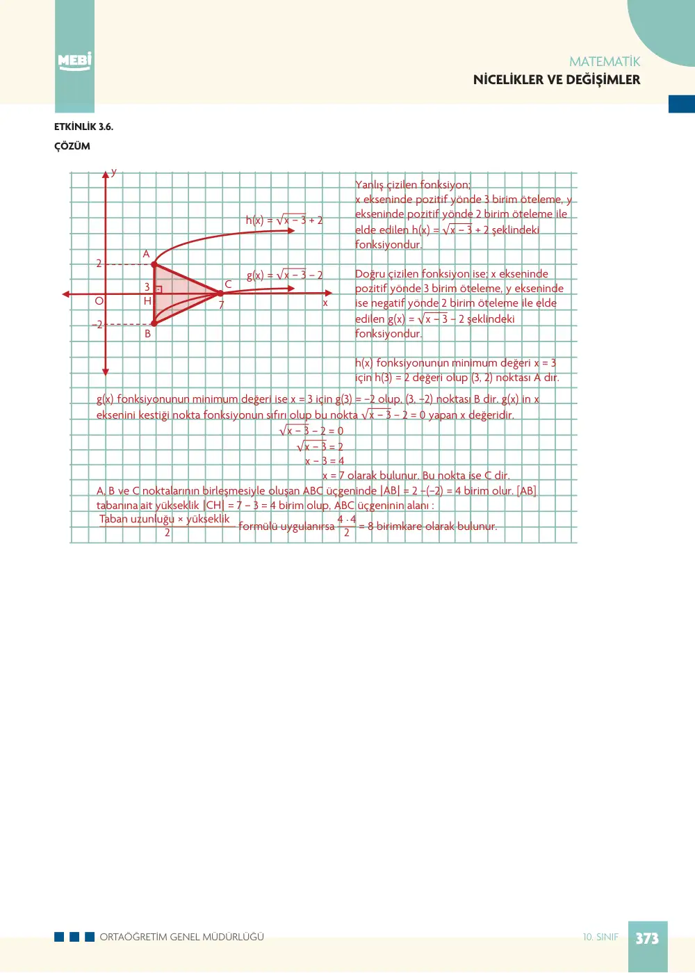 10. Sınıf Matematik Bireysel Öğrenme Etkinlikleri (2026-2027) sayfa 371