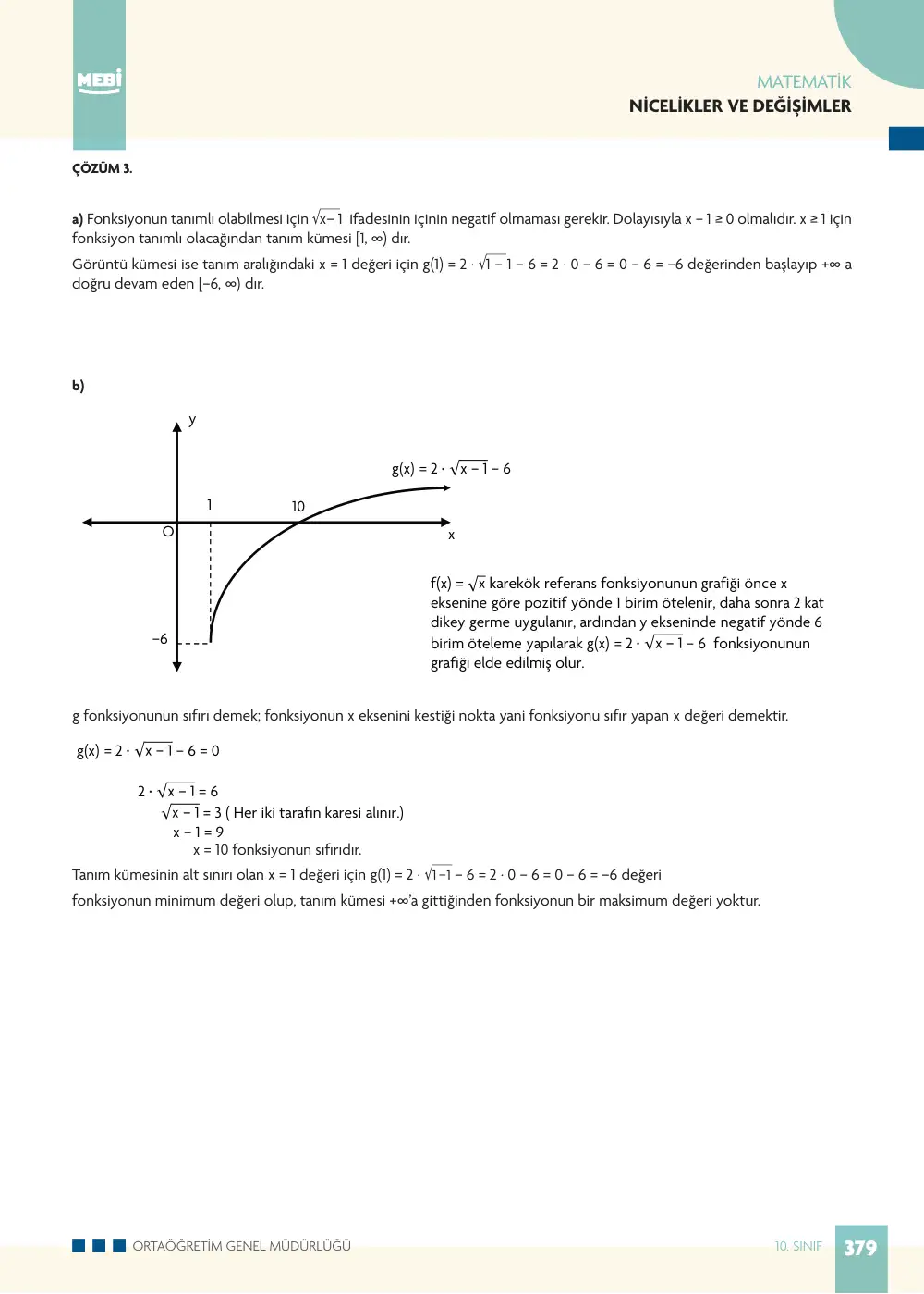 10. Sınıf Matematik Bireysel Öğrenme Etkinlikleri (2026-2027) sayfa 377