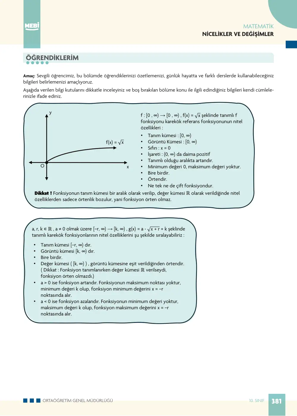 10. Sınıf Matematik Bireysel Öğrenme Etkinlikleri (2026-2027) sayfa 379