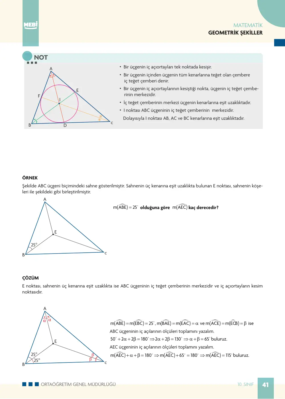10. Sınıf Matematik Bireysel Öğrenme Etkinlikleri (2026-2027) sayfa 39