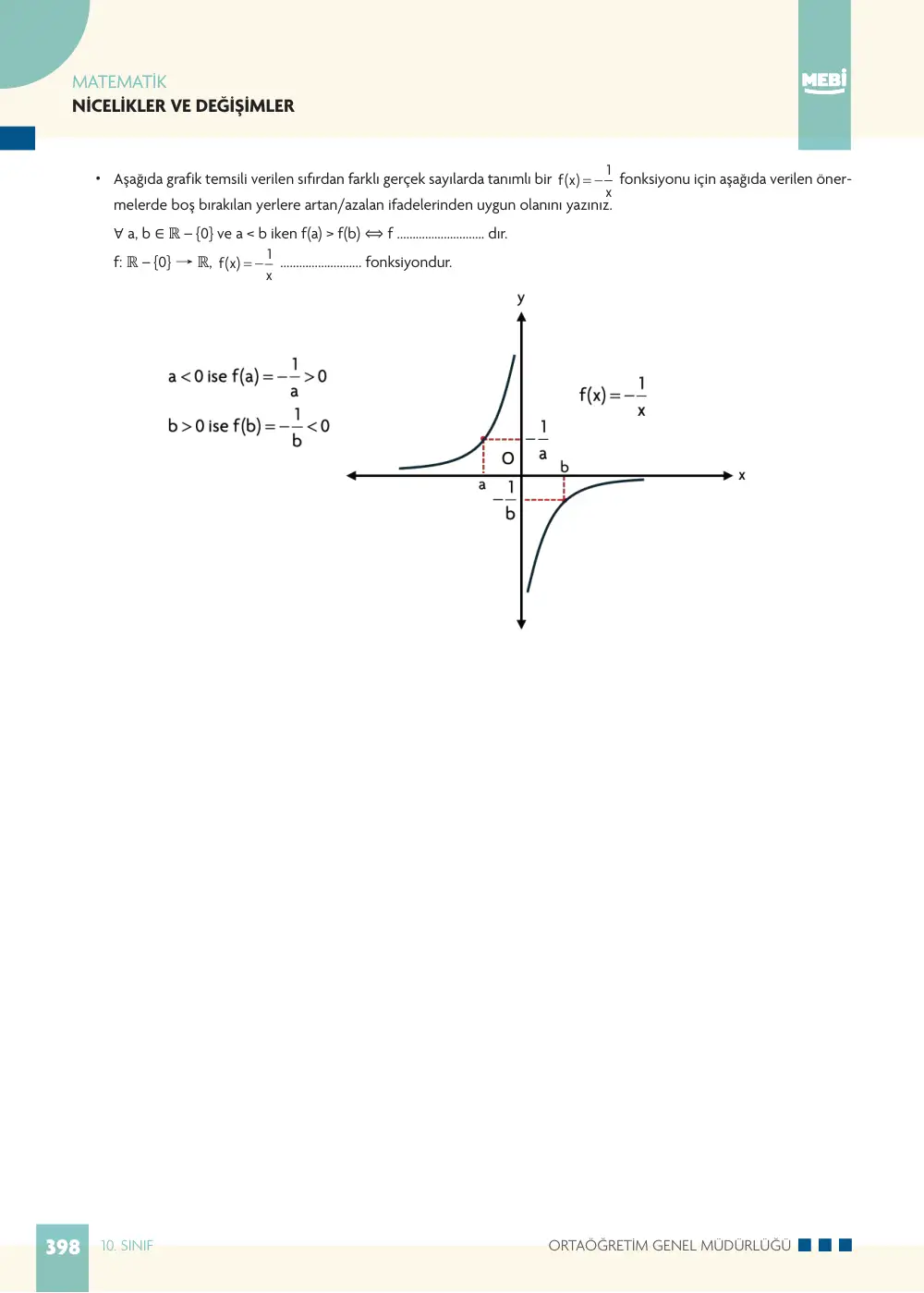 10. Sınıf Matematik Bireysel Öğrenme Etkinlikleri (2026-2027) sayfa 396