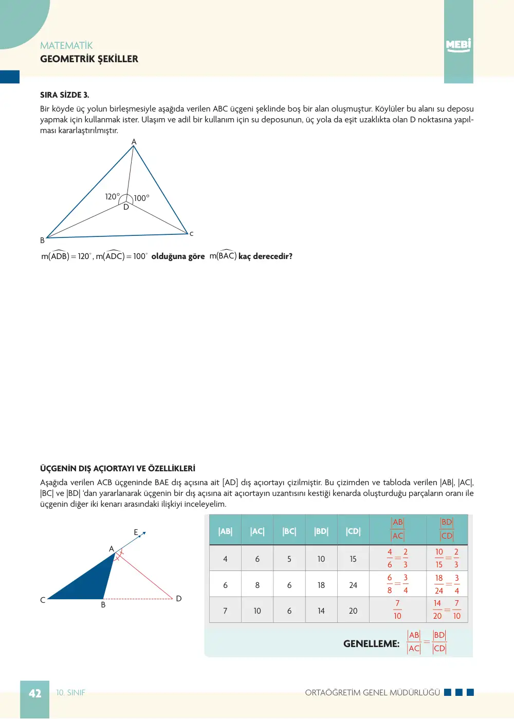 10. Sınıf Matematik Bireysel Öğrenme Etkinlikleri (2026-2027) sayfa 40
