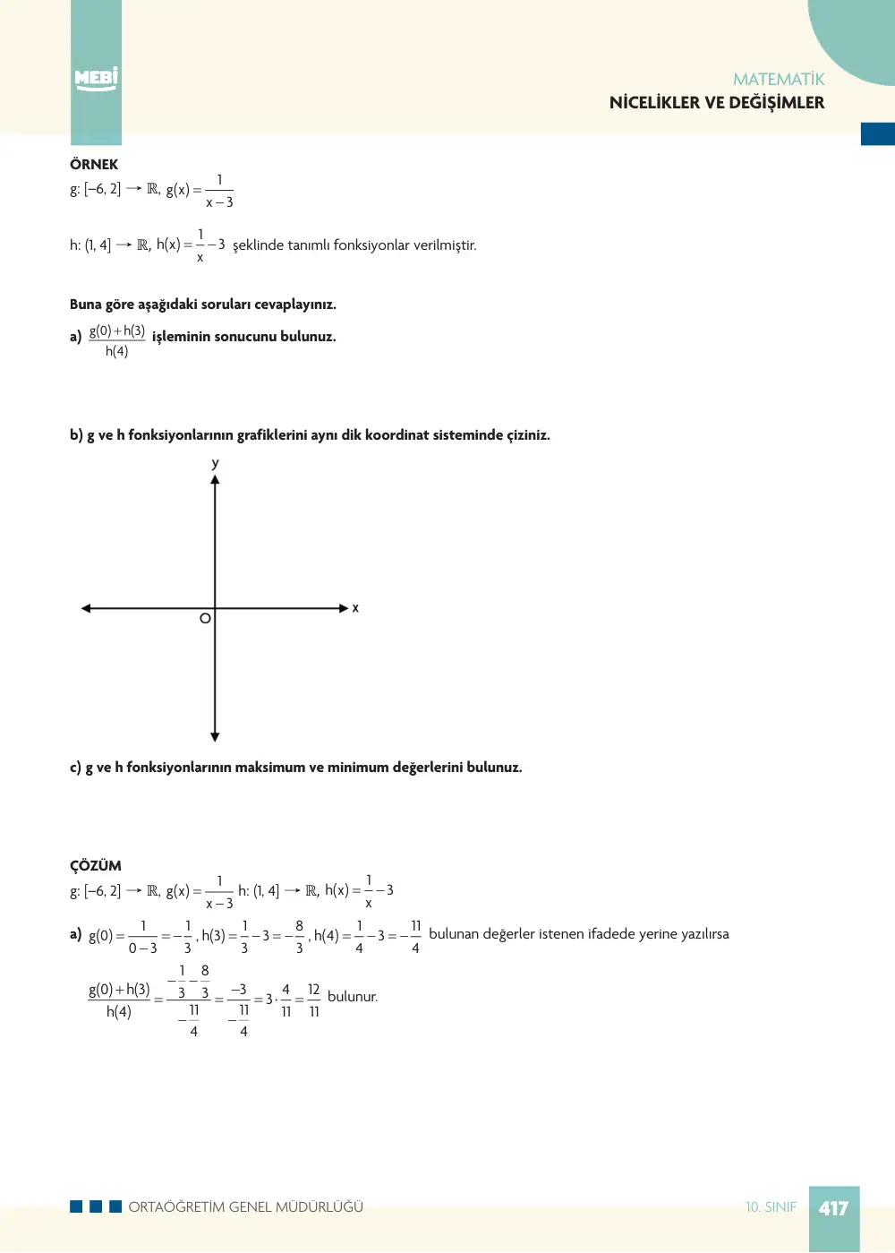 10. Sınıf Matematik Bireysel Öğrenme Etkinlikleri (2026-2027) sayfa 415