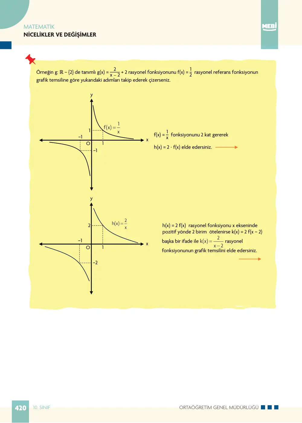 10. Sınıf Matematik Bireysel Öğrenme Etkinlikleri (2026-2027) sayfa 418