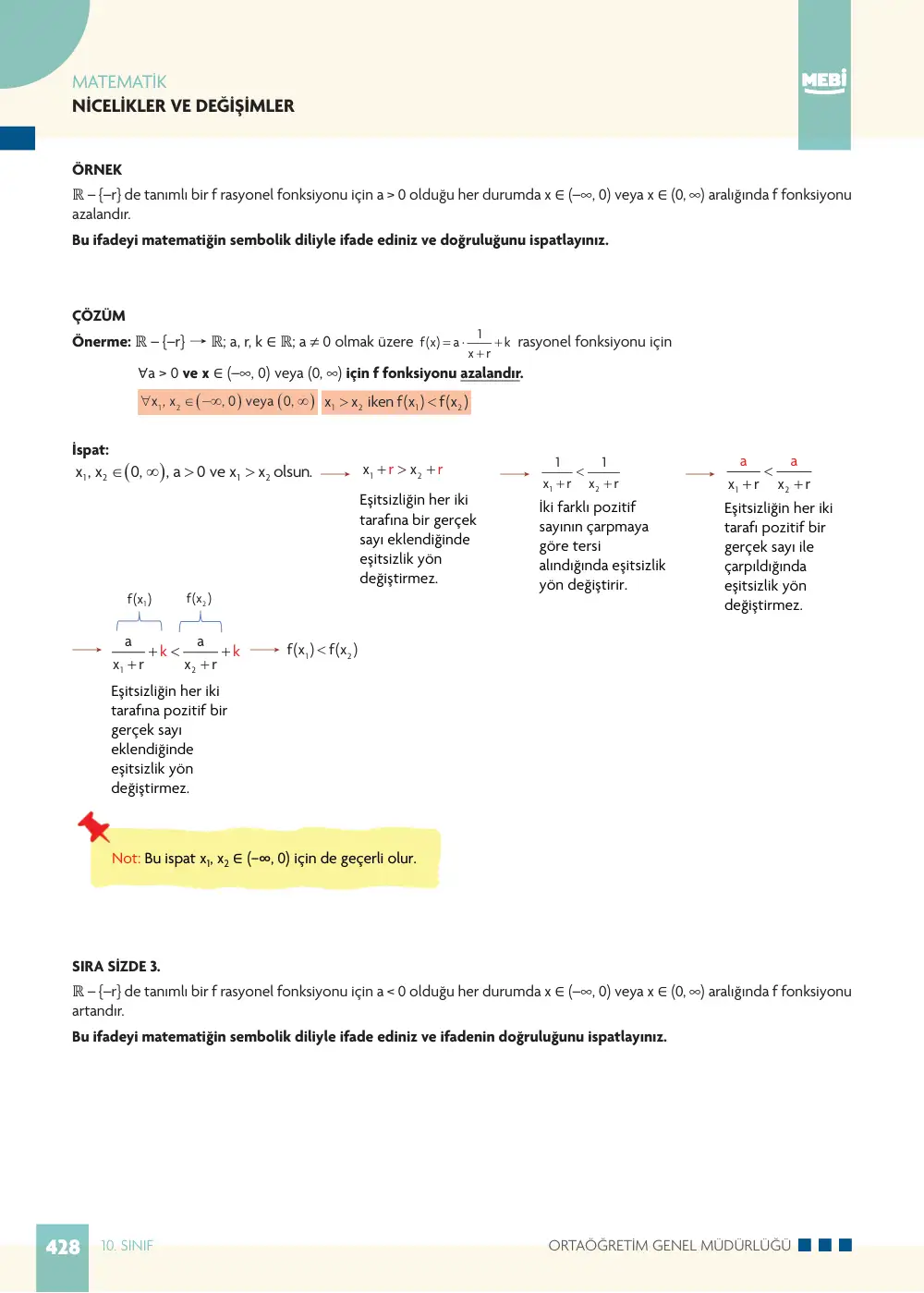 10. Sınıf Matematik Bireysel Öğrenme Etkinlikleri (2026-2027) sayfa 426