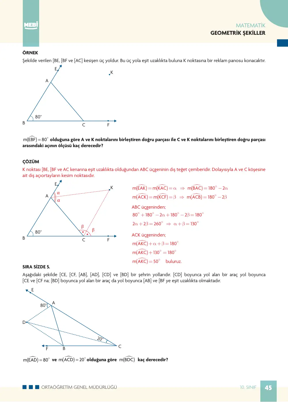 10. Sınıf Matematik Bireysel Öğrenme Etkinlikleri (2026-2027) sayfa 43