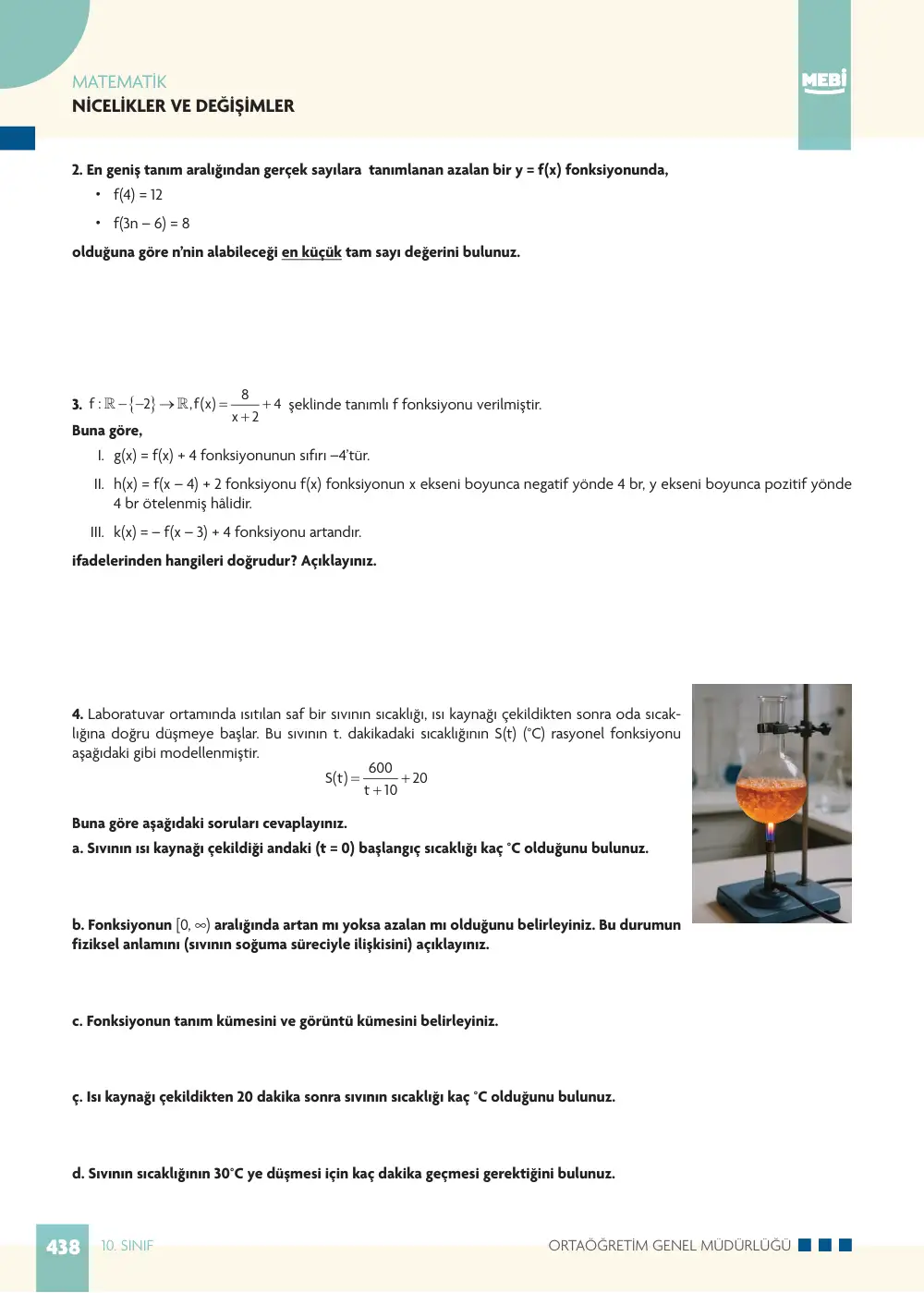 10. Sınıf Matematik Bireysel Öğrenme Etkinlikleri (2026-2027) sayfa 436