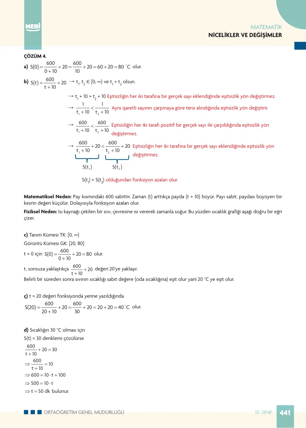 10. Sınıf Matematik Bireysel Öğrenme Etkinlikleri (2026-2027) sayfa 439