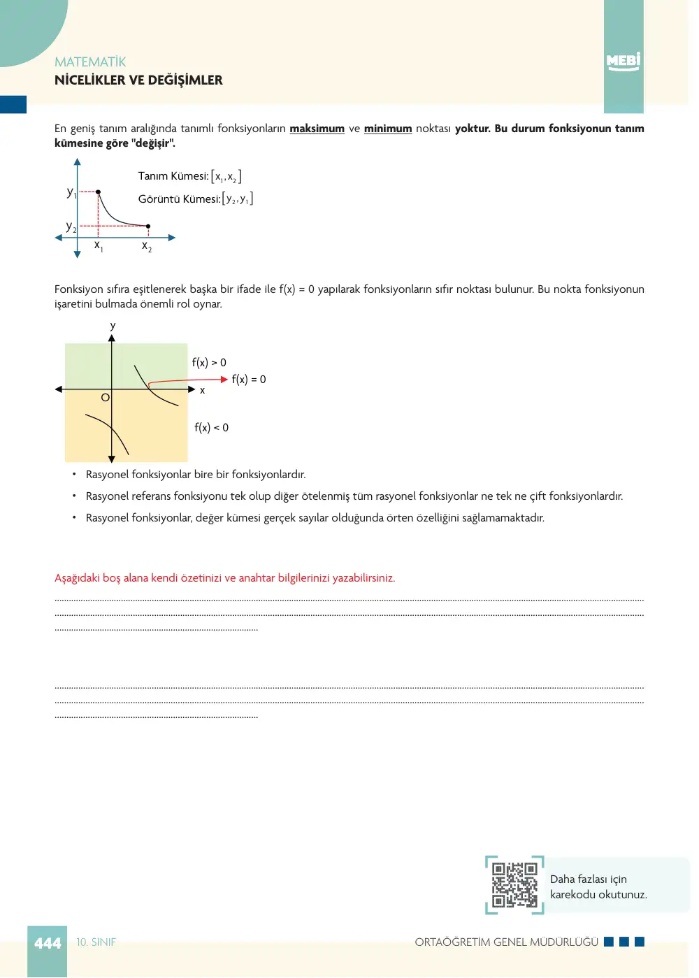 10. Sınıf Matematik Bireysel Öğrenme Etkinlikleri (2026-2027) sayfa 442