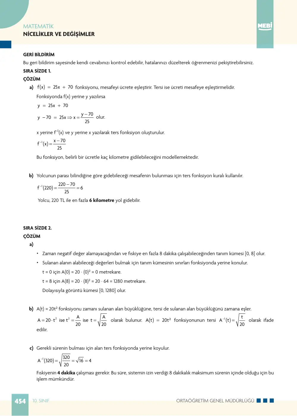 10. Sınıf Matematik Bireysel Öğrenme Etkinlikleri (2026-2027) sayfa 452