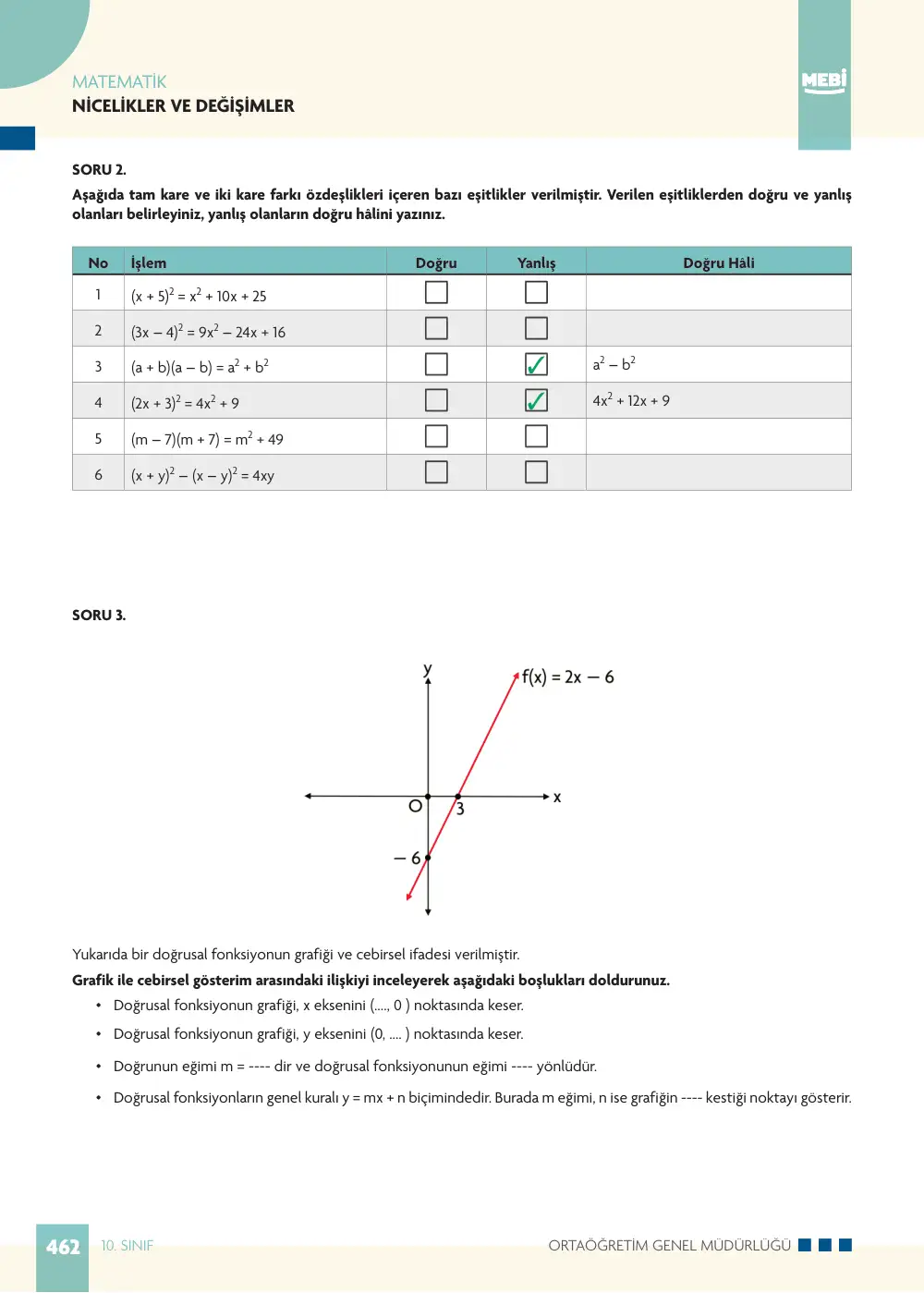 10. Sınıf Matematik Bireysel Öğrenme Etkinlikleri (2026-2027) sayfa 460