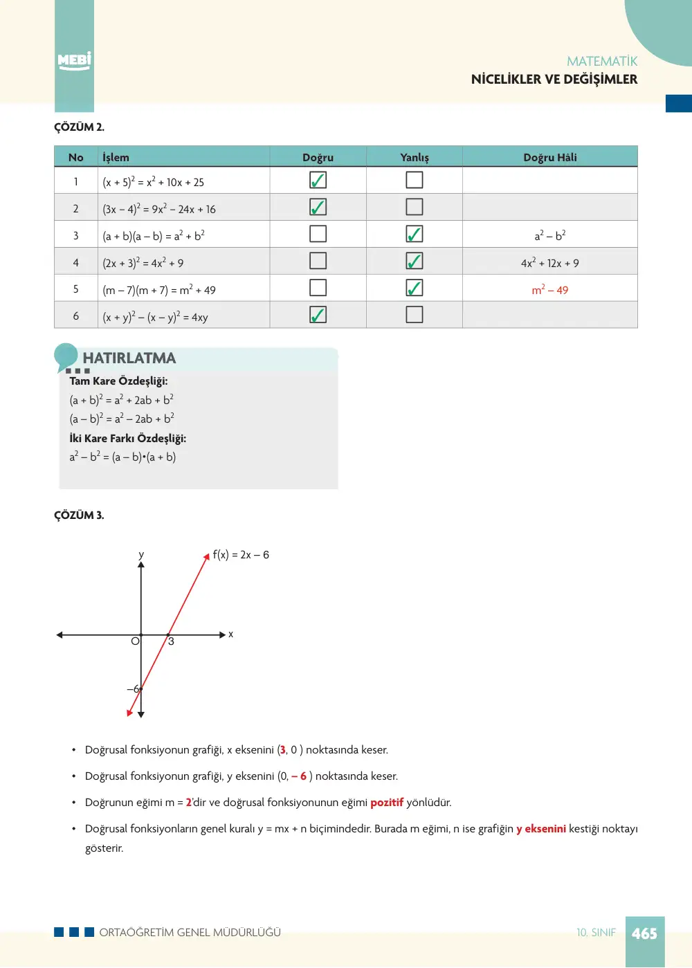 10. Sınıf Matematik Bireysel Öğrenme Etkinlikleri (2026-2027) sayfa 463