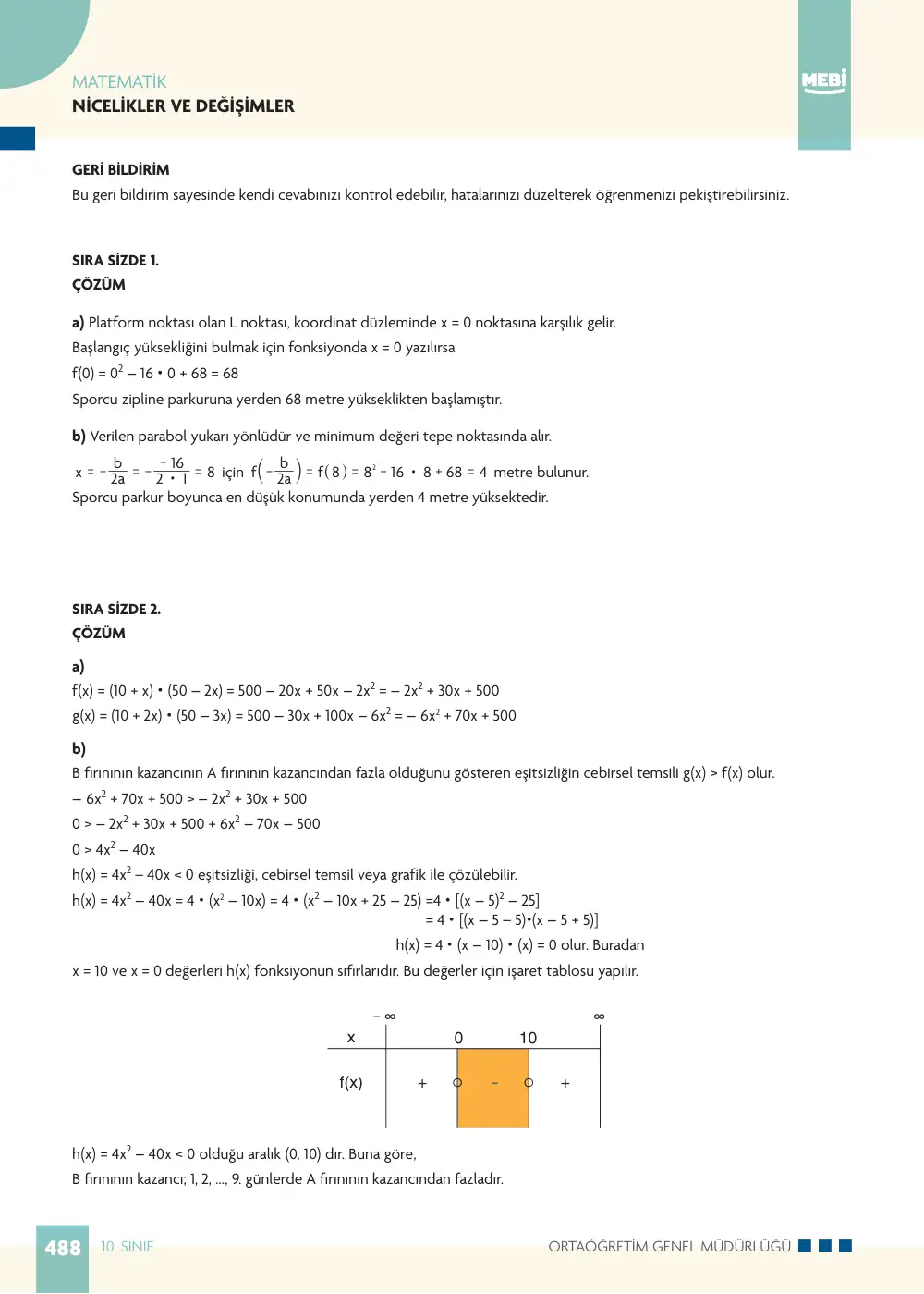 10. Sınıf Matematik Bireysel Öğrenme Etkinlikleri (2026-2027) sayfa 486
