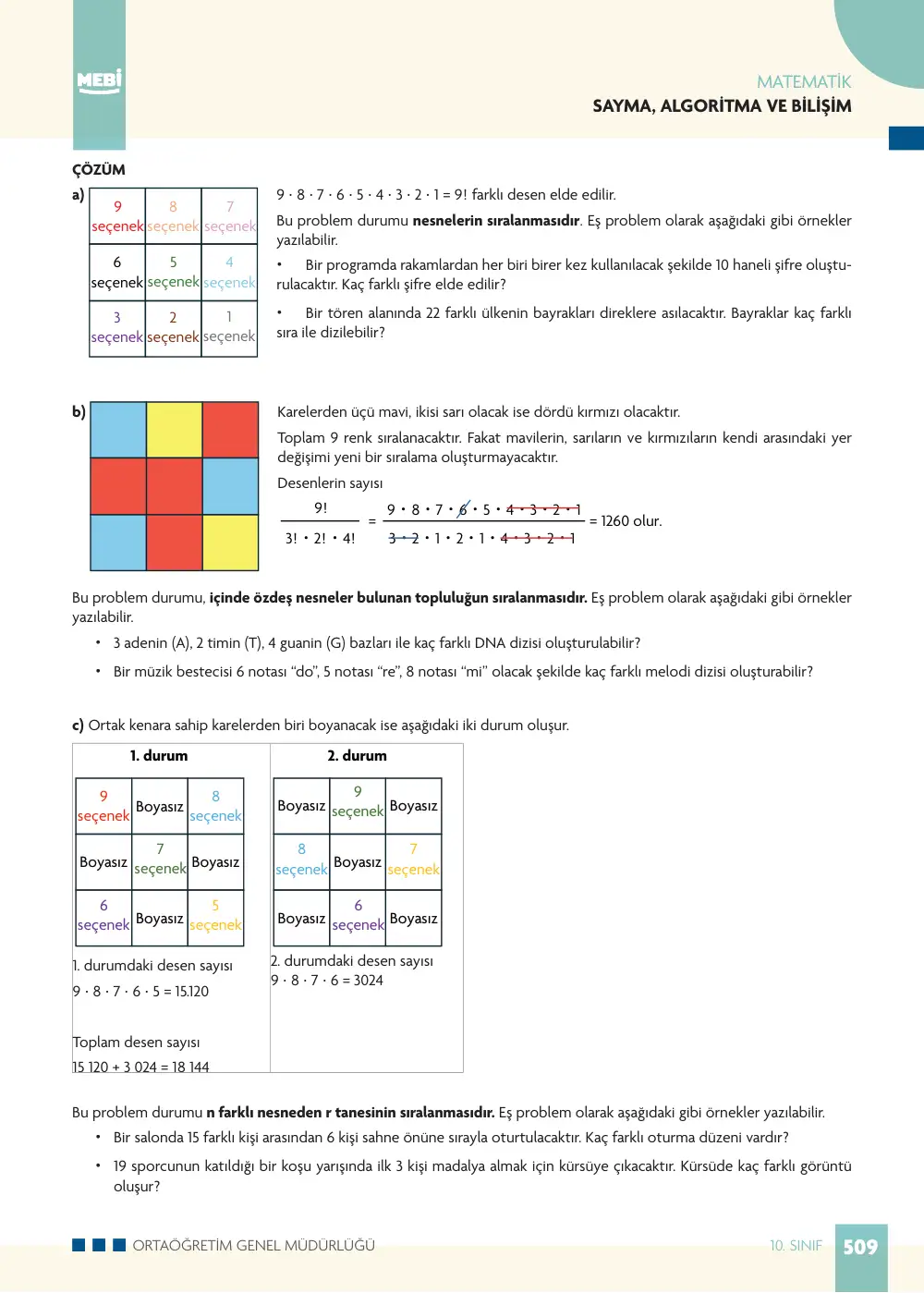 10. Sınıf Matematik Bireysel Öğrenme Etkinlikleri (2026-2027) sayfa 507