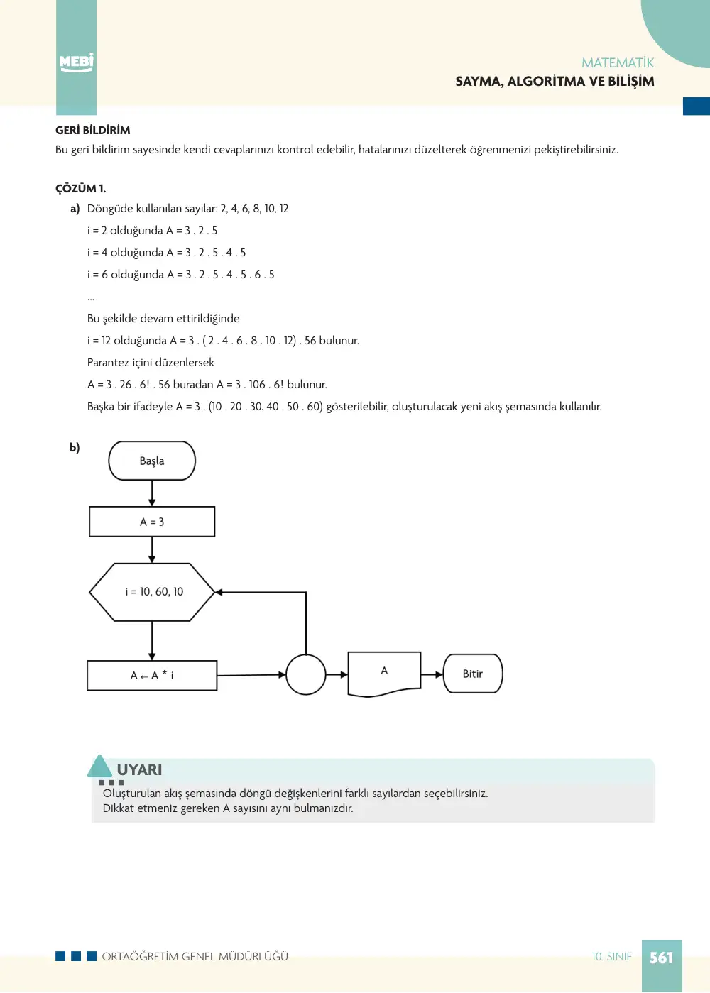 10. Sınıf Matematik Bireysel Öğrenme Etkinlikleri (2026-2027) sayfa 559