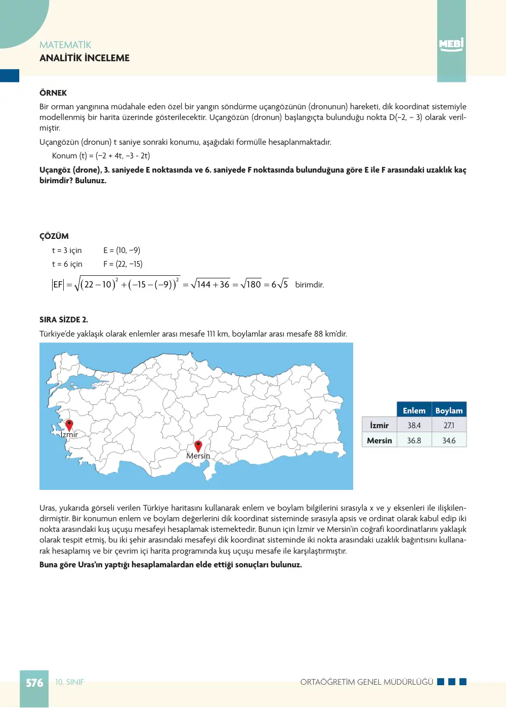 10. Sınıf Matematik Bireysel Öğrenme Etkinlikleri (2026-2027) sayfa 574