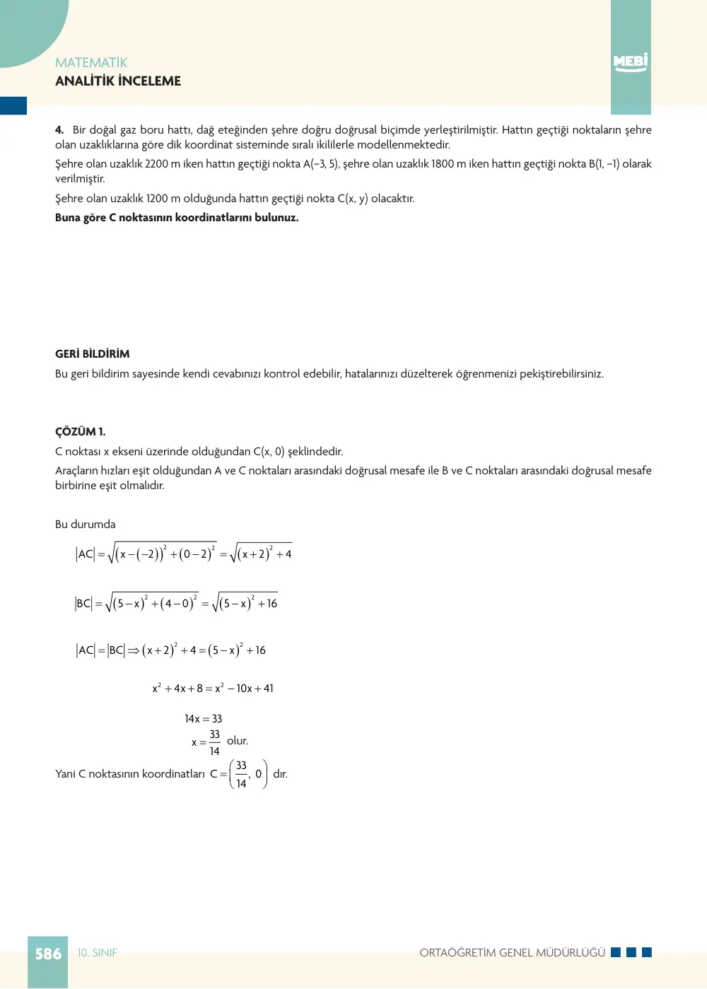 10. Sınıf Matematik Bireysel Öğrenme Etkinlikleri (2026-2027) sayfa 584