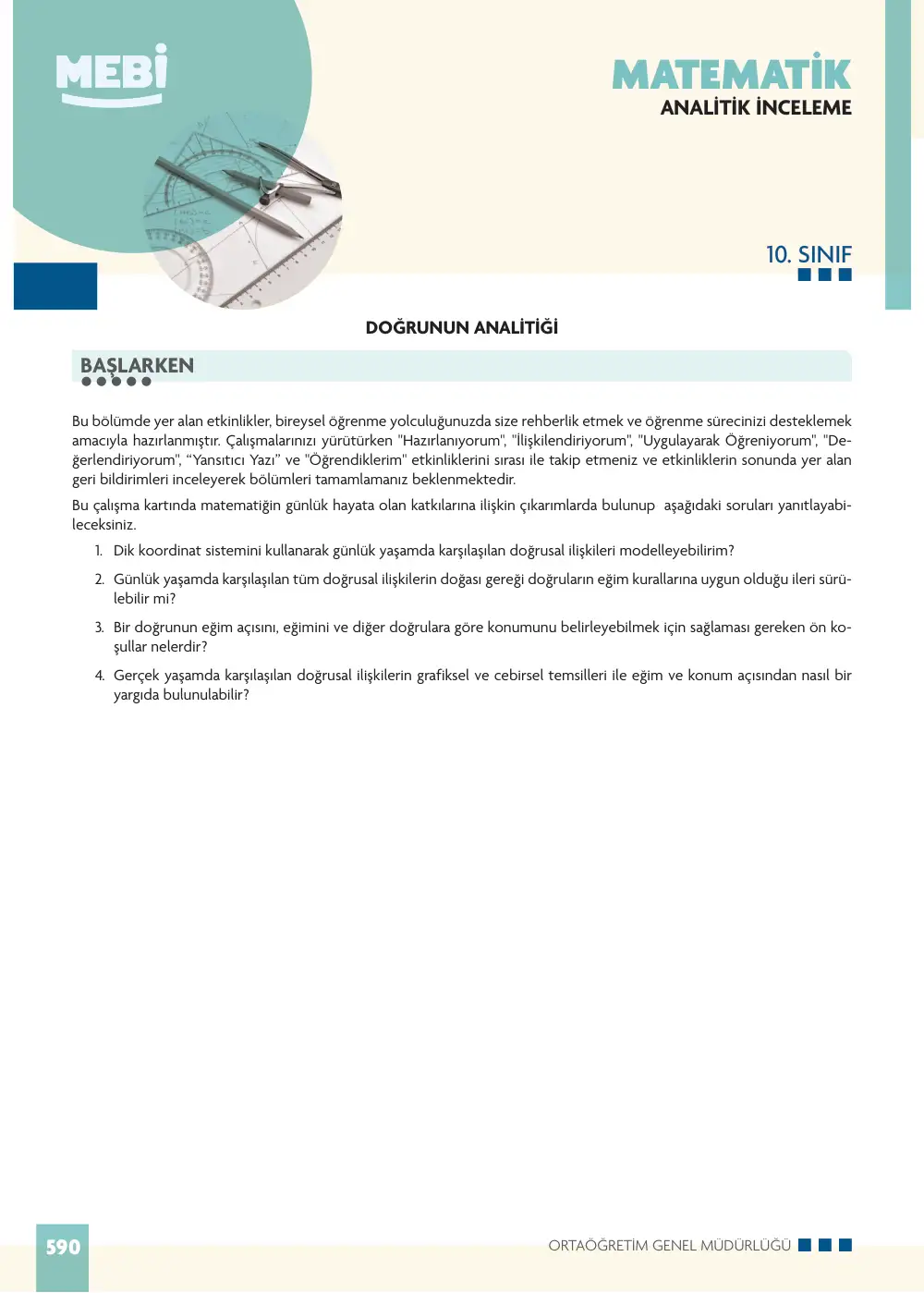 10. Sınıf Matematik Bireysel Öğrenme Etkinlikleri (2026-2027) sayfa 588