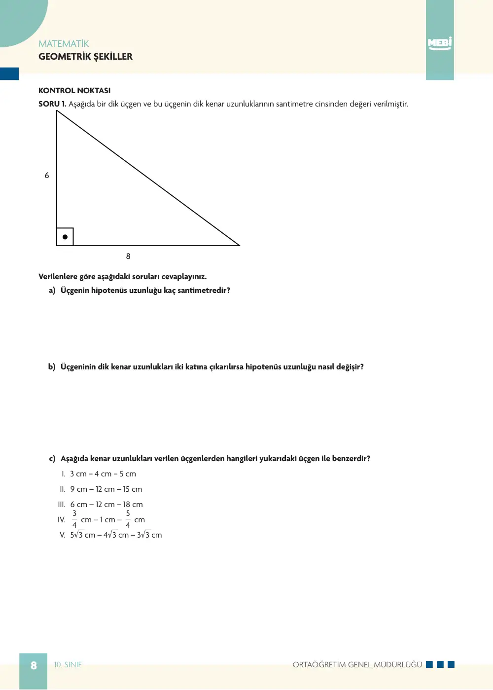 10. Sınıf Matematik Bireysel Öğrenme Etkinlikleri (2026-2027) sayfa 6